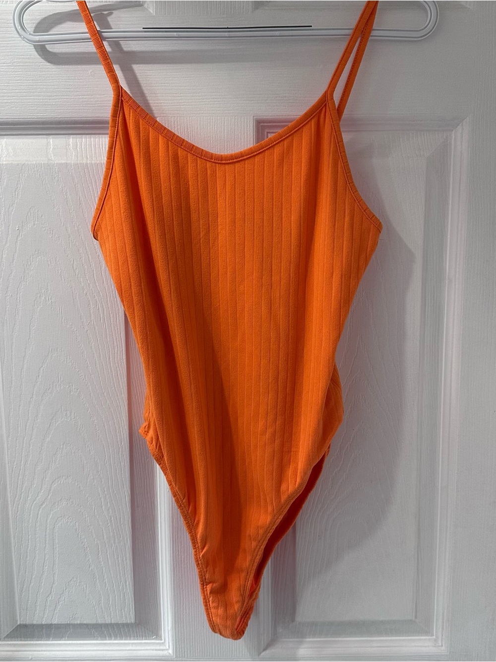 Ardene Bright Orange Ribbed One-Piece